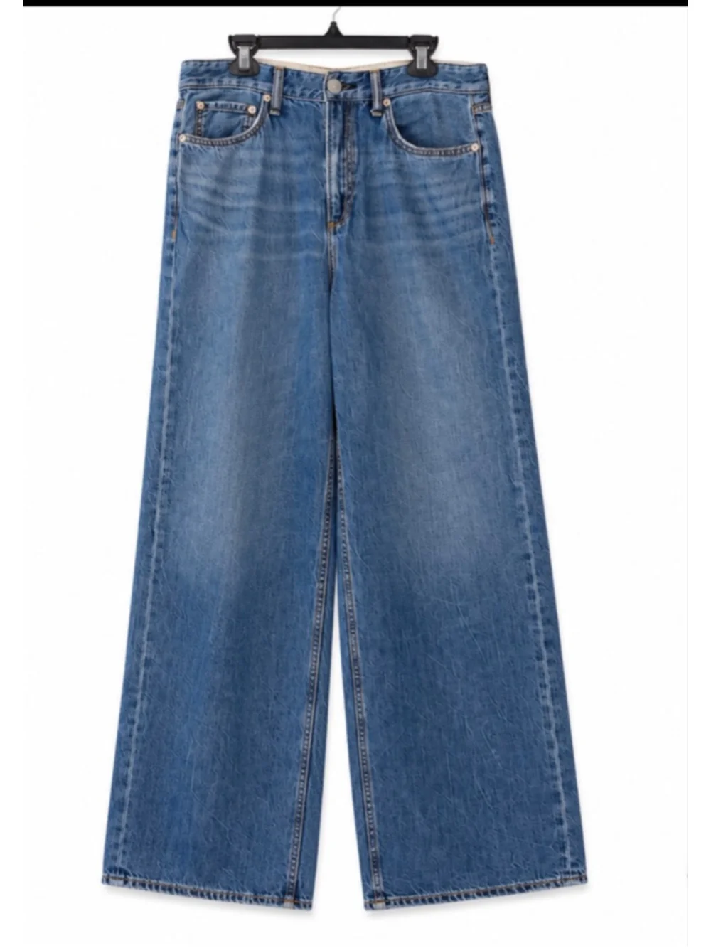 Rag & bone Women’s Clover Wide Leg Jeans 29 Blue Cotton Blend Denim Pants - Picture 1 of 7